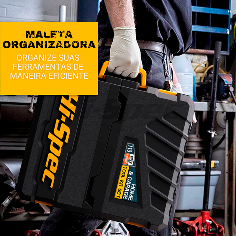Kit Maleta com 200 Ferramentas em Aço-Cromo - TitaniumTools - Adorei Magazine